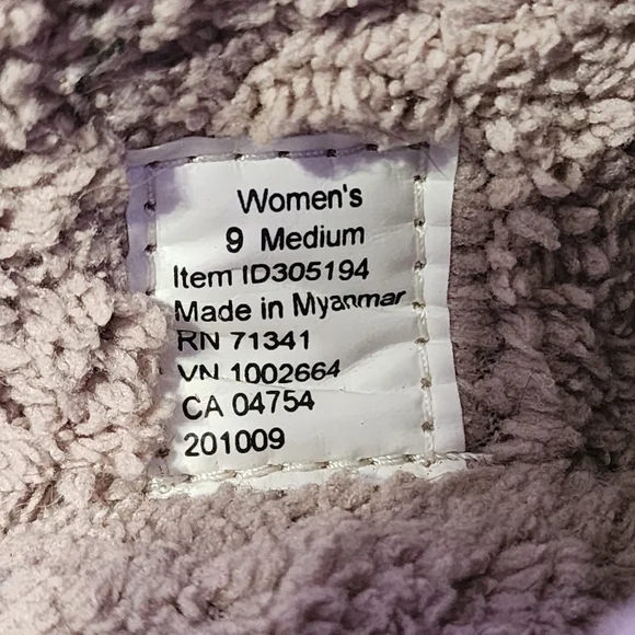 LL Bean Daybreak Scuffs Dog Women's Slippers Size 9 Gray - Picture 9 of 9